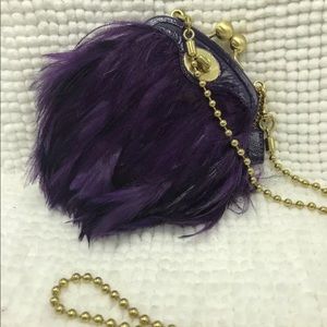 *SOLD* Coach poppy feather purple Crossbody bag